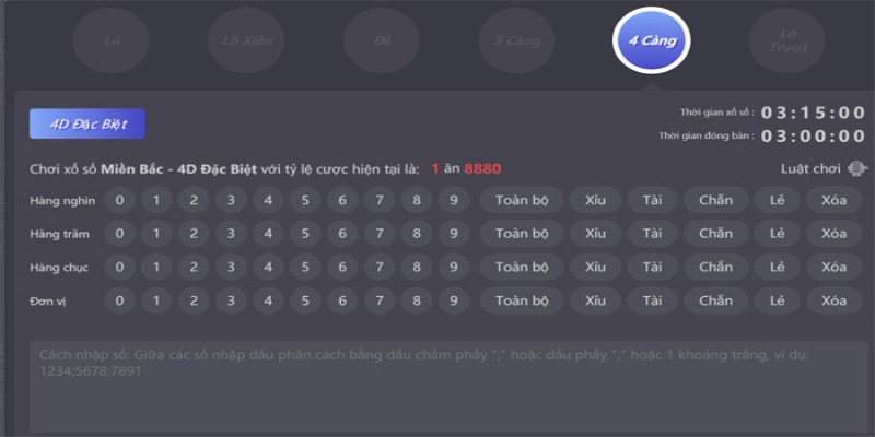 Đề 4 càng là loại hình cược dự đoán chính xác 4 số cuối giải ĐB