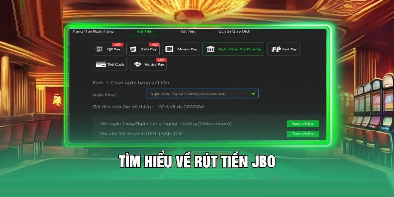 Rút tiền về tài khoản không mất chi phí